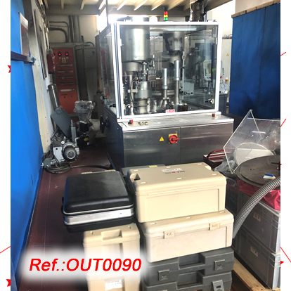 IMA - ZANASI AZ-40 CAPSULE FILLING AND CLOSING MACHINE WITH FORMATS FOR PELLETS NUMBERS 0, 1, 2, 3 Y FORMATS FOR POWDER NUMBERS 0, 2 Y 4