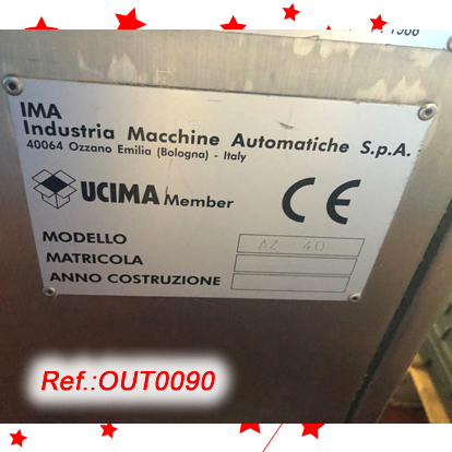 IMA - ZANASI AZ-40 CAPSULE FILLING AND CLOSING MACHINE WITH FORMATS FOR PELLETS NUMBERS 0, 1, 2, 3 Y FORMATS FOR POWDER NUMBERS 0, 2 Y 4