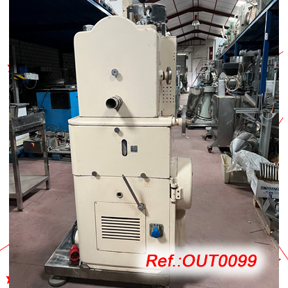 MQUINA DE COMPRIMIR ROTATIVA KILIAN MODEL RT-224 DE 24 ESTACIONS AMB CARREGADOR DE PRODUCTE PER CAIGUDA LLIURE