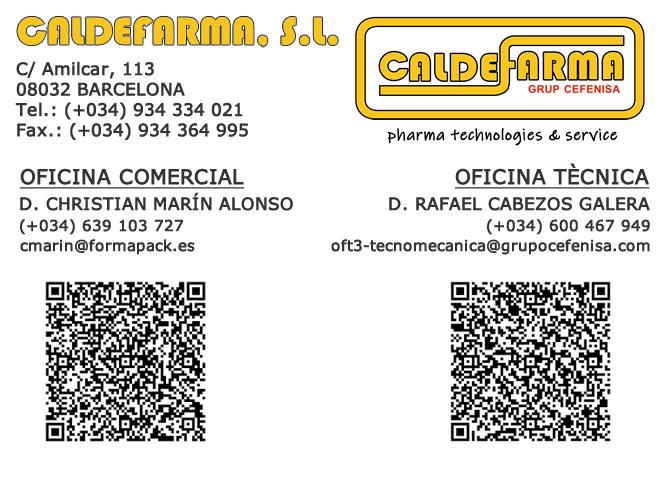 Localizatciò de CALDEFARMA, S.L. a Barcelona