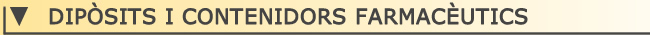 Dipsits i contenedors farmacutics