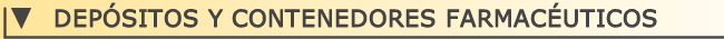 Depsitos y contenedores farmacuticos