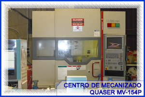 Centro de macanizado QUASER MV-154P - TECNOMECÁNICA ALCALÁ, S.L.